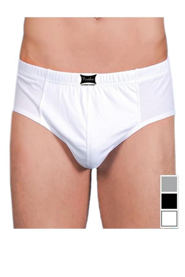 Tutku İç Giyim Pamuklu Erkek Renkli Slip Külot 6 Lı Paket - Image 1