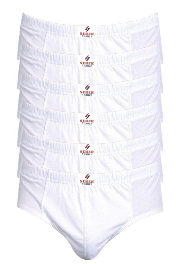 Seher Yıldızı İç Giyim Erkek Pamuklu Slip Külot 6 LI Paket - Image 1