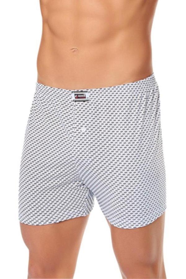 Seher Yıldızı Erkek Desenli Pamuklu Boxer Don 6 Lı Paket - Image 1