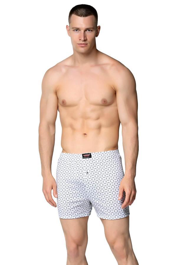 Sedef Yıldızı İç Giyim Erkek Desenli Pamuklu Boxer Don 6lı Paket - Image 1