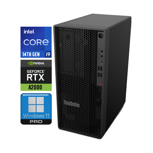 Lenovo DWS ThinkStation P2 i9-14900K 96GB 4TB SSD 12 GB RTXA2000 W11P İş İstasyonu 30FR003YTR 010 - Image 1