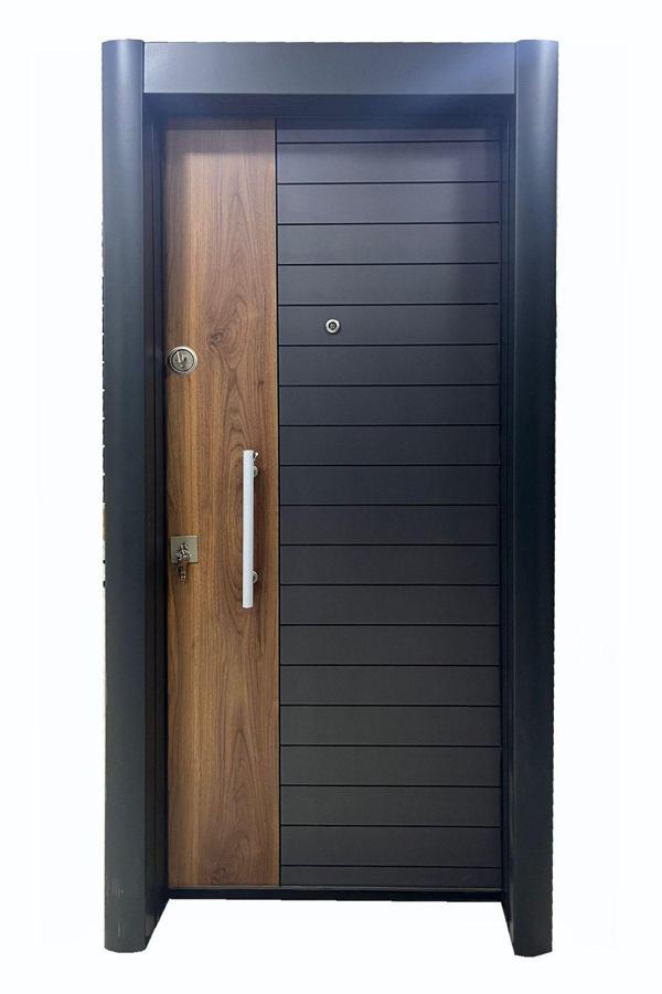 Tezdoor Çelik Kapı, Monoblok Kilitli Hok Kilit Sistemli, Daire Kapısı Sağ Açılım Çelik Kapı - Image 1