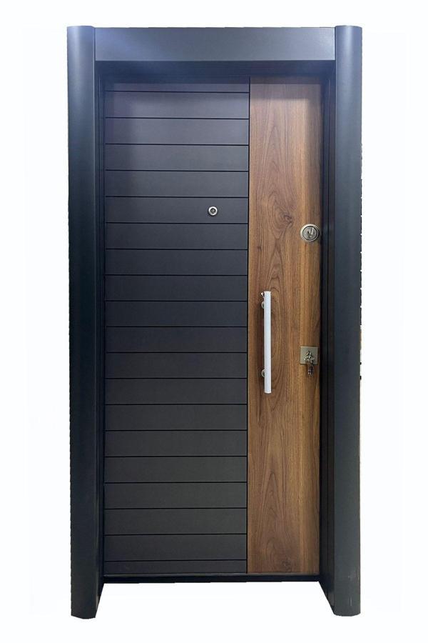 Tezdoor Çelik Kapı, Monoblok Kilitli, Hok Kilit Sistemli Daire Kapısı Sol Açılım Çelik Kapı - Image 1