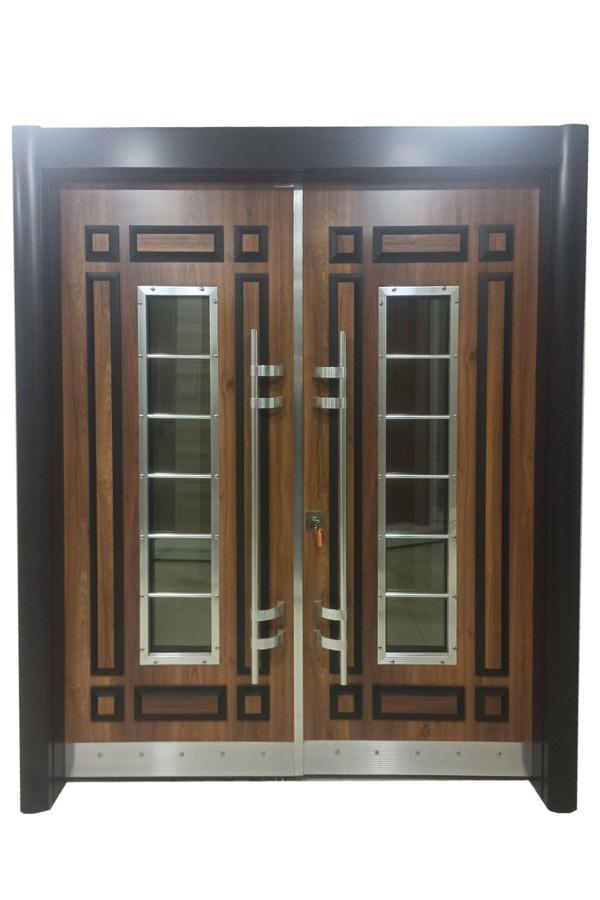 Tezdoor Desenli Apartman Giriş Kapısı, Villa Kapısı Sol Açılım - Image 1