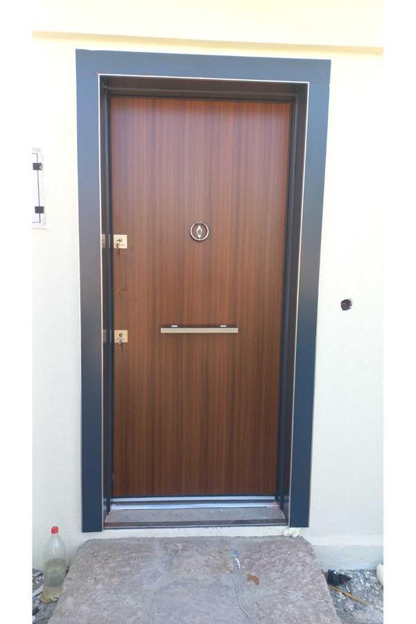 Tezdoor Kompozit Dış Cephe Çelik Kapı, Villa Kapısı Kale Kilitli - Image 1