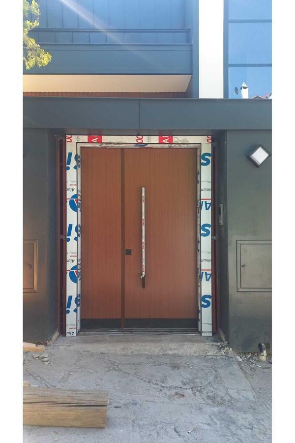 Tezdoor Kompozit Villa Giriş Kapısı Dış Mekana Uygun Kompozit Çelik Kapı - Image 1