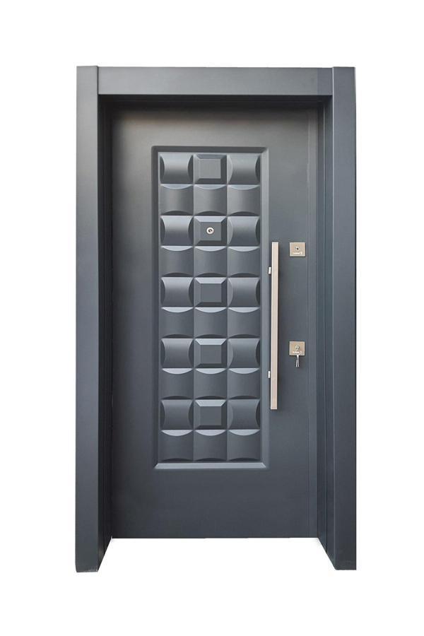 Tezdoor Sac Çelik Kapı, Sac Daire Kapısı Sac Çelik Kapı Tırnaklı Sistem Çelik Kapı Sol Açılım - Image 1