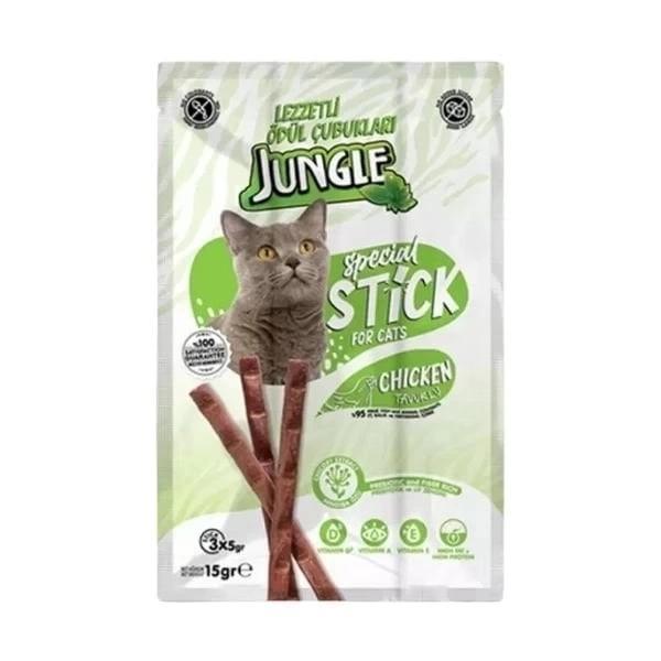 Jungle Tavuklu Stick Kedi Ödülü 3 Adet 5 Gr - Image 1