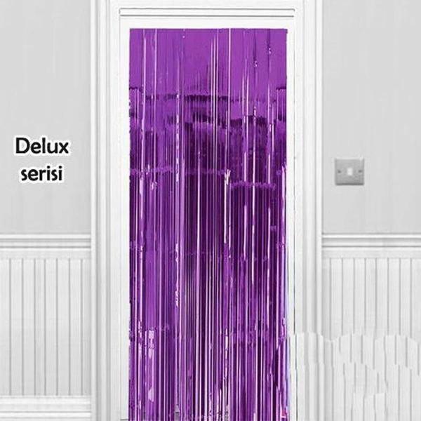 Işıltılı Duvar ve Kapı Perdesi Mor Renk 90x200 cm - Image 1