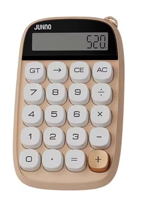 Sevimli Kare Tuşlu 10 Haneli Ldc Ekran Hesap Makinası Kahverengı - Image 1