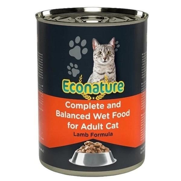 Econature Kuzu Etli Yetişkin Konserve Kedi Maması 400 Gr - Image 1