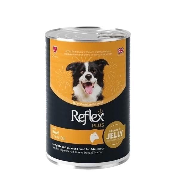 Reflex Plus Jöle İçinde Dana Etli Yetişkin Konserve Köpek Maması 400 Gr - Image 1