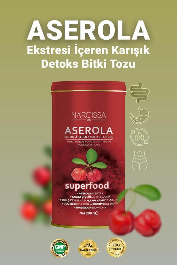 Narcissa Aserola Ekstresi içeren Karışık Bitki Tozu 200g - Image 1