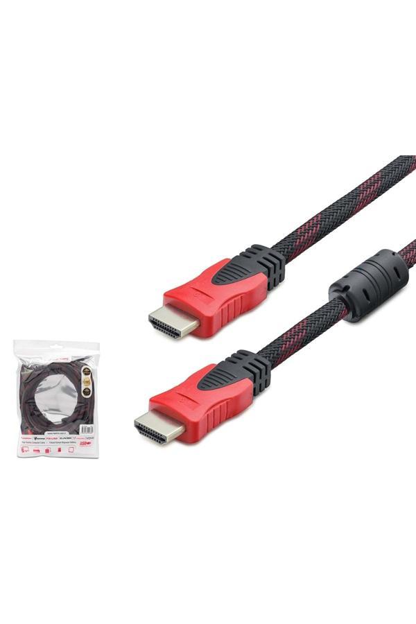 Hdx2011 Hdmi Kablo Örgülü 20M Siyah - Image 1