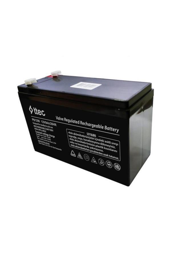 Ttec 12v 9ah Bakimsiz Kuru Tip Akü - Image 1