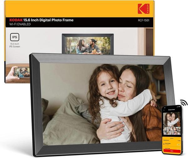 Kodak 15.6 Inc WiFi Dijital Fotoğraf Çerçevesi 1920x1080 HD IPS Dokunmatik Ekran - Image 1