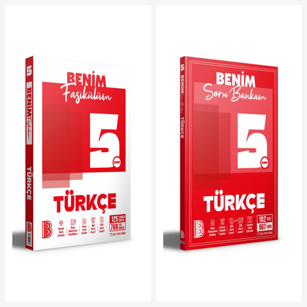 Benim Hocam 5. Sınıf Türkçe Benim Fasikülüm + Soru Bankası Seti 2 Kitap Benim Hocam Yayınları - Bi bigelio - Image 1