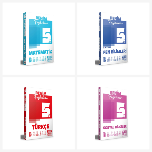 Benim Hocam 5. Sınıf Tüm Dersler Benim Fasikülüm Seti 4 Kitap Benim Hocam Yayınları - Bi bigelio - Image 1