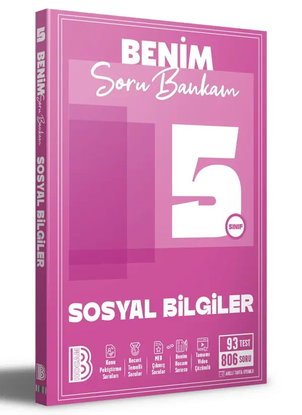 Benim Hocam 5. Sınıf Sosyal Bilgiler Soru Bankam Benim Hocam Yayınları - Bi bigelio - Image 1