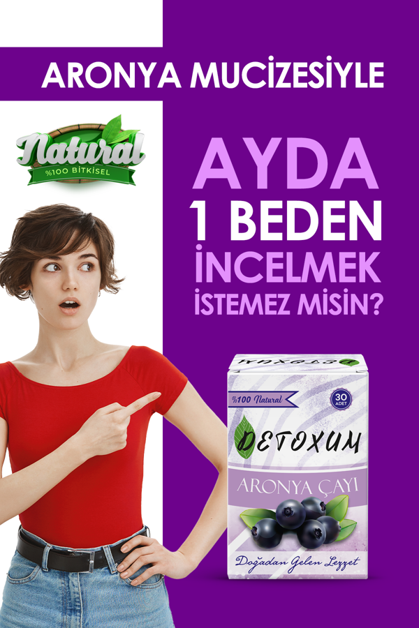 detoxum aronya çayı bıitkisel form detox çayı 30 adet - Image 1