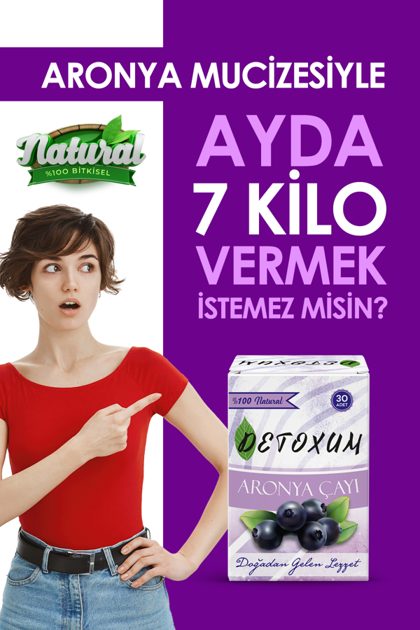 detoxum aronya çayı zayıflama ya yardımcı detoks form çayı detox 30 adet - Image 1