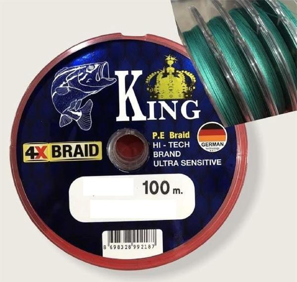 King Braid Ultra Sensitive Alman İp Misina 4X Pe Örgü 0,50Mm - Image 1