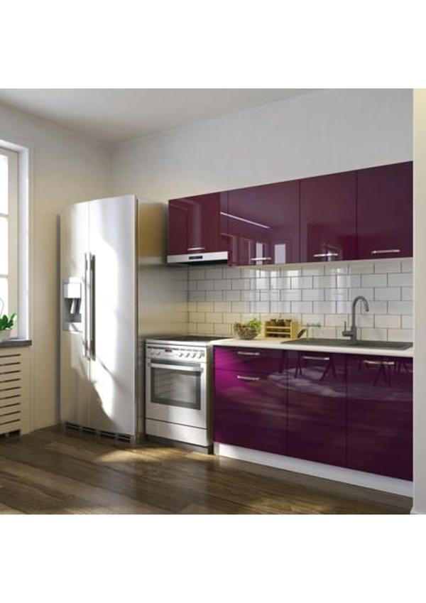 Tdesigno Lida Hazır Mutfak Dolabı 200 Cm - Tezgah Dahil - Image 1