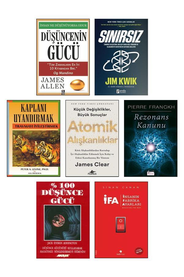 Rezonans Kanunu Düşüncenin Gücü Sınırsız Kaplanı Uyandırmak Atomik Alışkanlıklar James Clear 7Li Set - Diyojen Yayıncılık - Image 1