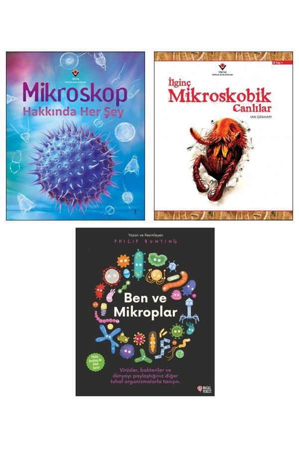 Mikroskop Hakkında Her Şey + İlginç Mikroskobik Canlılar Ian Graham + Ben Ve Mikroplar Çocuk Bilim - Tübitak Yayınları - Image 1