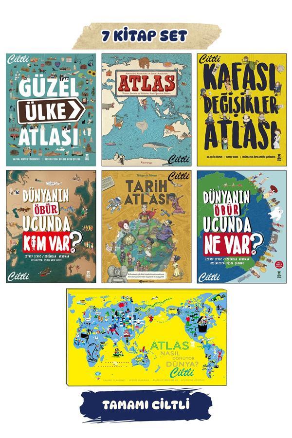 Güzel Ülke Atlası Kafası Değişikler Atlası Dünyanın Öbür Ucunda Ne Var? Tarih Atlası Çocuk Atlası - Taze Kitap - Image 1