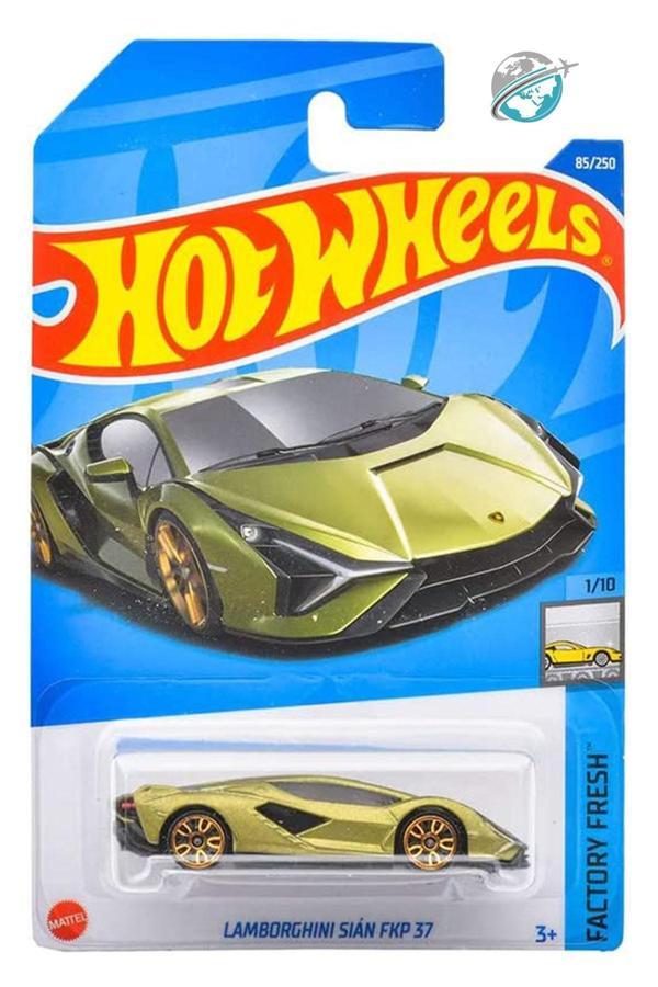 Hot Wheels - Lamborghini Sian FKP 37 (1/64) Yeşil - Yurt Dışı Uzun Kartonet - 2022 Case - Image 1