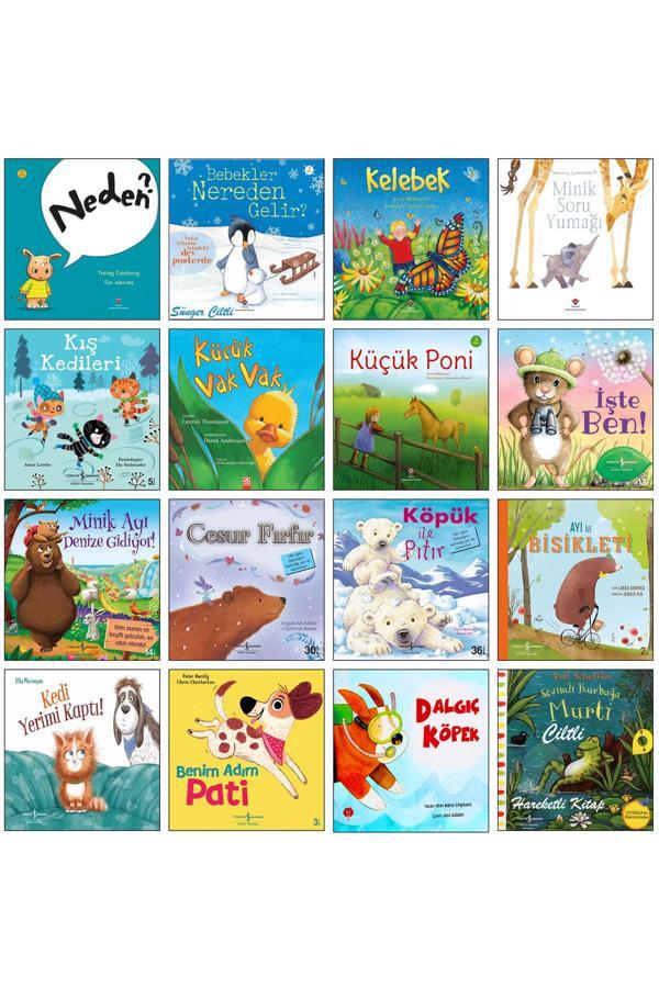 Kelebek Neden? Minik Soru Yumağı Bebekler Nereden Gelir Minik Ayı Denize Gidiyor İşte Ben Kedi Köpek - Tübitak Yayınları - Image 1