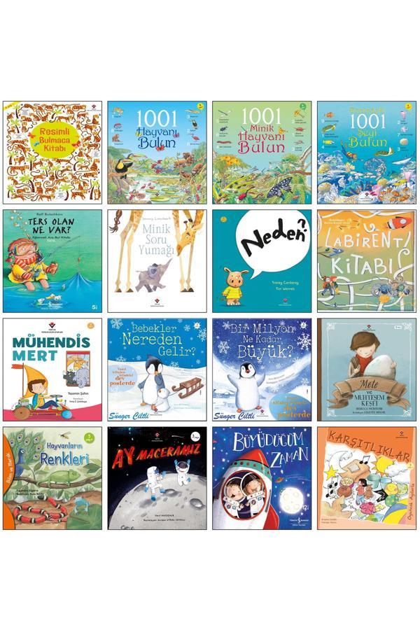 Resimli Bulmaca Kitabı 1001 Minik Hayvanı Bulun Bir Milyon Ne Kadar Büyük? Büyüdüğüm Zaman Labirent - Tübitak Yayınları - Image 1