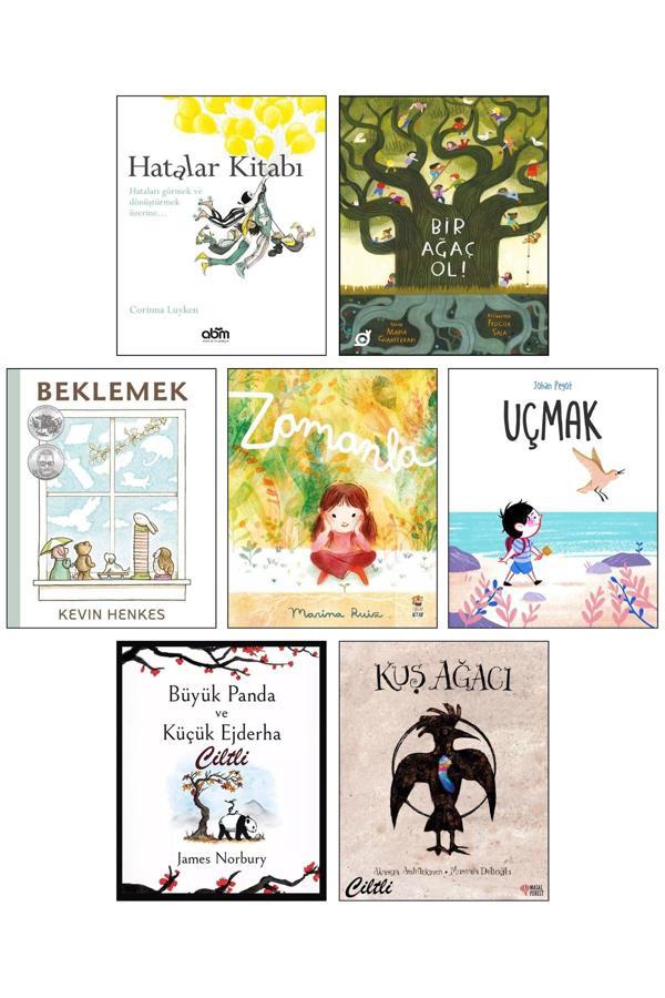 Hatalar Kitabı Bir Ağaç Ol Beklemek Zamanla Büyük Panda Ve Küçük Ejderha Kuş Ağacı Uçmak P4C 7Li - Martı Okul Yayınları - Image 1