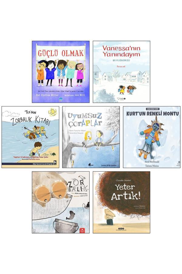 Güçlü Olmak Vanessa'Nın Yanındayım Teo'Nun Zorbalık Kitabı Uyumsuz Çoraplar Kurt'Un Renkli Montu 7Li - Martı Okul Yayınları - Image 1