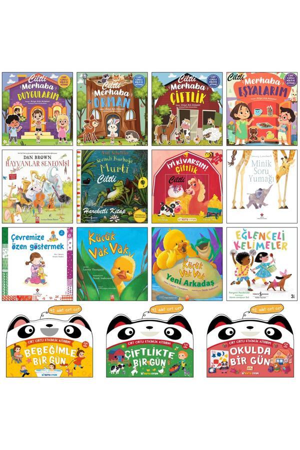 Merhaba Orman Çiftlik Duygularım Eşyalarım Hayvanlar Senfonisi Küçük Vak Vak Okul Öncesi Kitapları - Sincap Kitap - Image 1