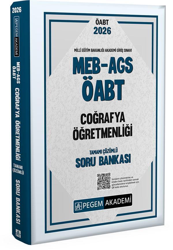 2026 MEB AGS ÖABT Coğrafya Öğretmenliği Tamamı Çözümlü Soru Bankası - Pegem Akademi Yayıncılık - Image 1