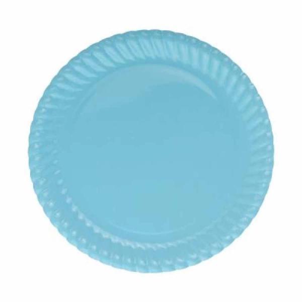 Açık Mavi Mavi Karton Tabak 23cm - Image 1
