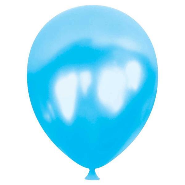 Açık Mavi Metalik Balon 5" - Image 1