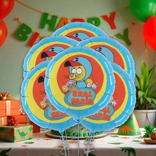 Kral Şakir Folyo Balon 18" Eko Paket 5li - Image 1