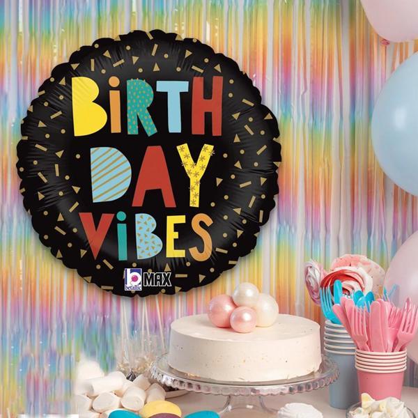 Birthday Vibes Supertrend Folyo Balon 18" - Image 1