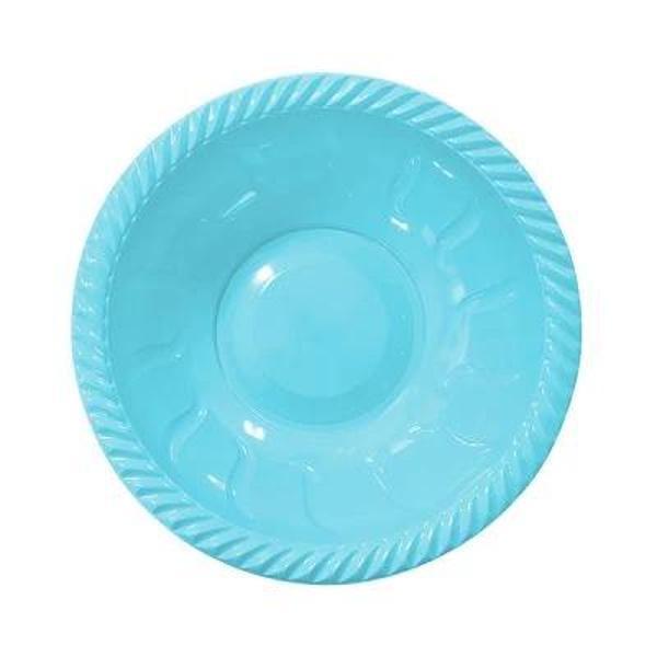 Açık Mavi Plastik Yuvarlak Kase - Image 1