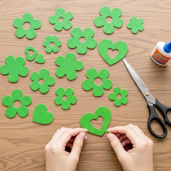 Simli Yeşil A4 Eva Tabaka - Image 1