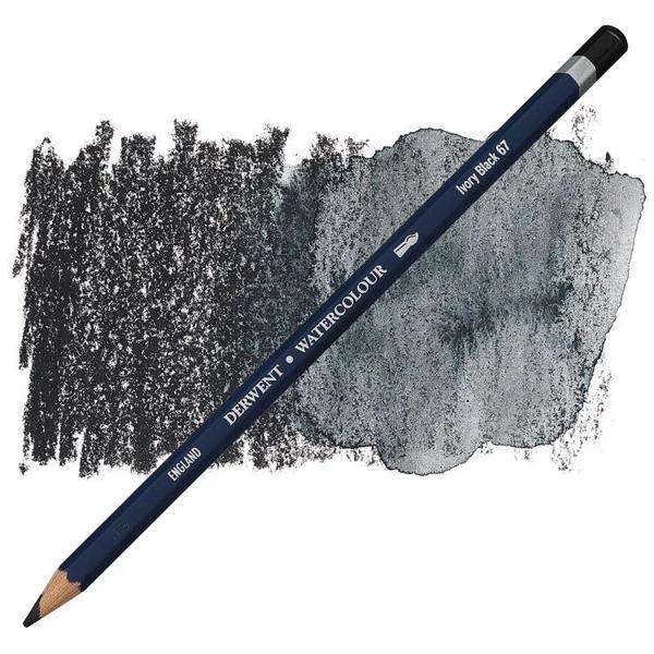 Supertrend Watercolour Pencil Suluboya Kalemi 67 Ivory Black - Image 1