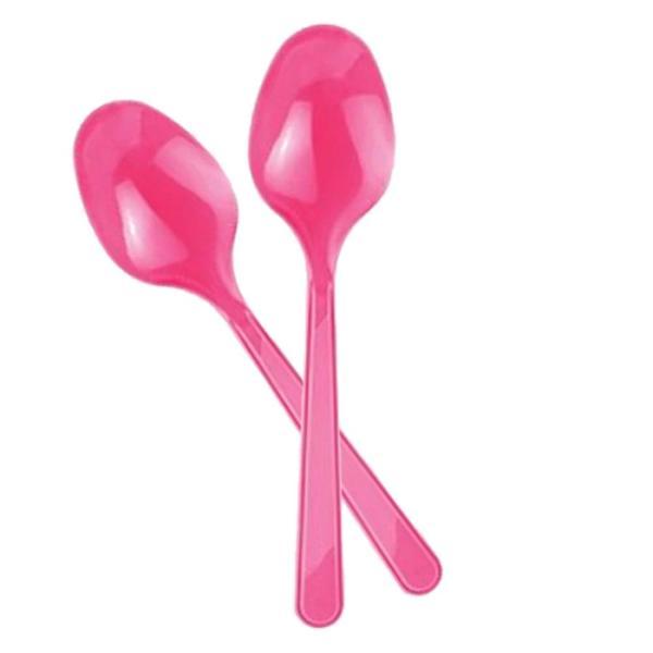 Fuşya Plastik Kaşık - Image 1