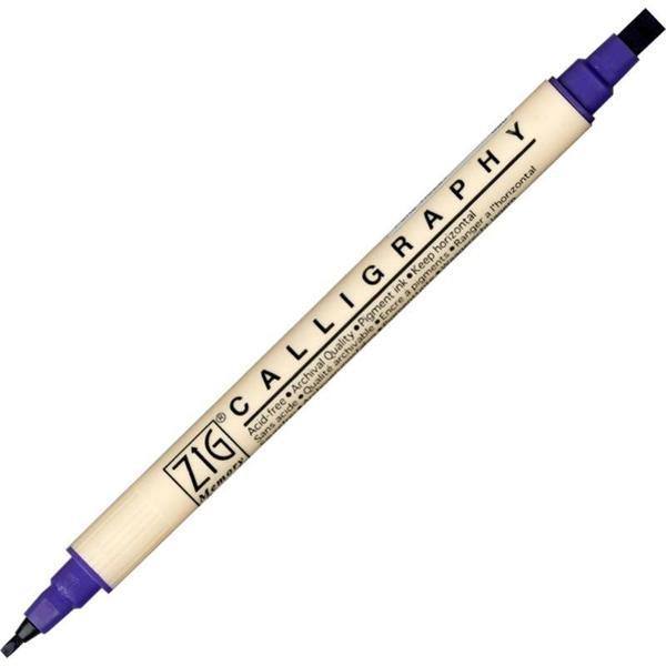 Supertrend Calligraphy Çift Uçlu Kaligrafi Kalemi 2 mm. + 5 mm. 080 Pure Violet - Image 1