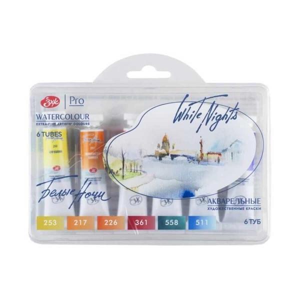Supertrend White Nights Tüp Sulu Boya Seti Autumn Palette 6 Renk x 10 ml. - Image 1