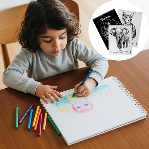 PP Kapak Resim Defteri 12li 25x35 - Image 1