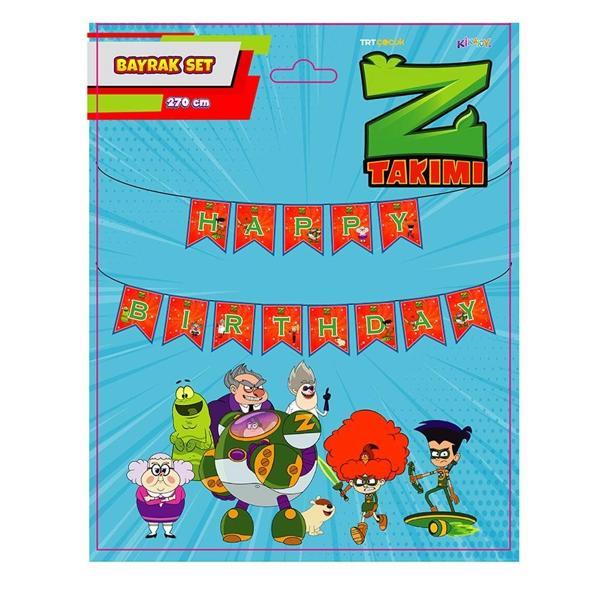 Z Takımı Happy Birthday Harf Afiş - Image 1