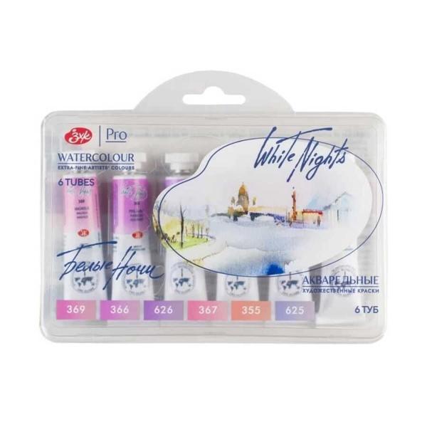 Supertrend White Nights Tüp Sulu Boya Seti Rose Flowers Palette 6 Renk x 10 ml. - Image 1